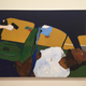 Henry Taylor, THE TIMES THAY AINT A CHANGING, FAST ENOUGH!, 2017. Acrylic on canvas, 72 by 96 inches (182.9 by 243.8 cm).(Collection of the artist; courtesy of Blum & Poe, Los Angeles/New York/Tokyo. Courtesy of the Whitney Museum of American Art)